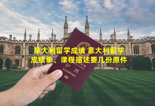 意大利留学成绩 意大利留学成绩单、课程描述要几份原件